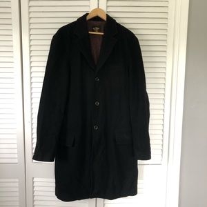 Old Navy Men’s Black Wool Peacoat Large Tall